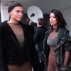 Kylie Jenner, 17 ans, soutenue par Kim Kardashian pour ses premiers pas à la Fashion Week de New York lors du défilé YEEZY SEASON 1 (adidas Originals x Kanye West). New York, le 12 février 2015.