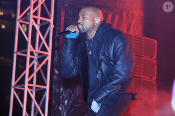 Kanye West lors du concert Roc City Classic au Madison Square Park. New York, le 12 février 2015.