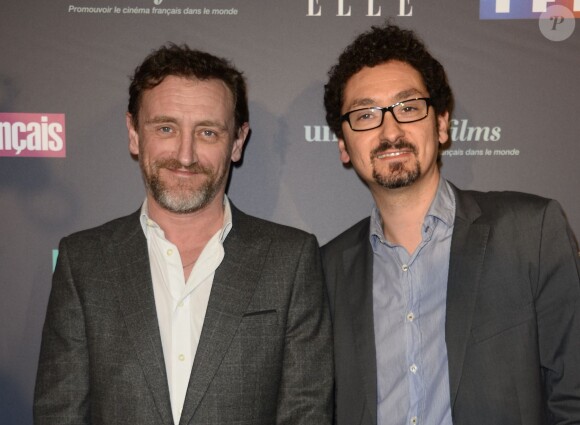 Jean-Paul Rouve et David Foenkinos - Cérémonie des 22èmes Trophées du Film Français 2015 au Palais Brongniart à Paris, le 12 février 2015.