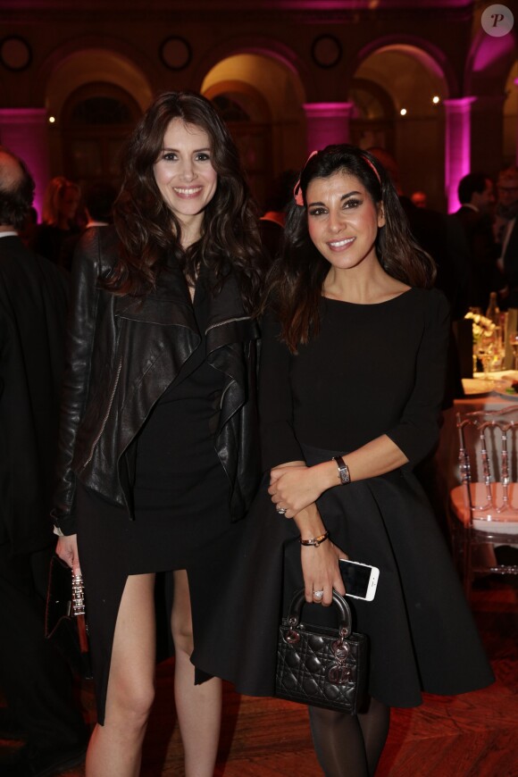 Louise Monot et Reem Kherici pendant la soirée des Trophées du Film Francais au Palais Brongniart, Paris, le 12 février 2015.