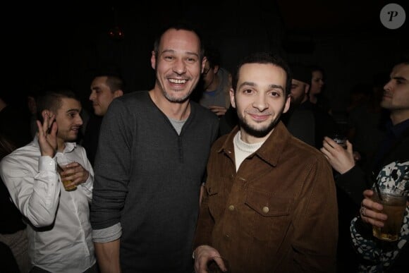 Gaël Leforestier et William Lebghil à la soirée "Loft By" au Comedy Club à Paris le 6 février 2015.