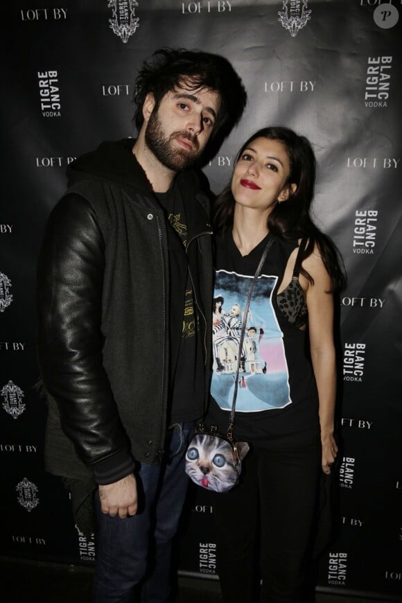 Vanessa Guide et son compagnon Jose Reis Fontao à la soirée "Loft By" au Comedy Club à Paris le 6 février 2015.