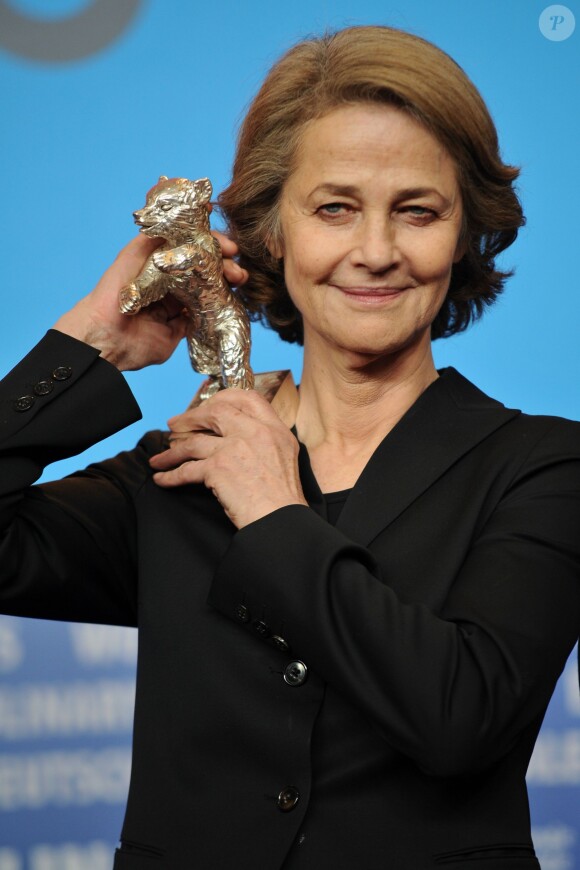 Charlotte Rampling au palmarès de la Berlinale, le 14 février 2015.