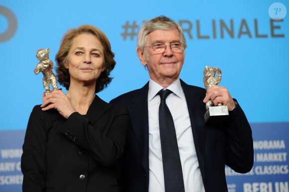 Charlotte Rampling et Tom Courtenay au palmarès de la Berlinale, le 14 février 2015.