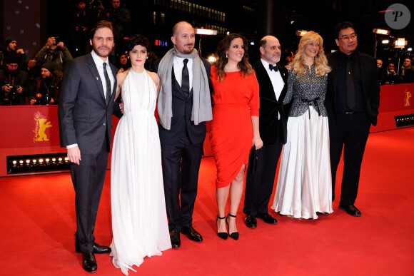 Daniel Bruhl, Audrey Tautou, Darren Aronofsky, Claudia Llosa, Matthew Weiner, Martha De Laurentiis et Bong Joon-ho lors de la soirée de clôture de la Berlinale, le 14 février 2015.
