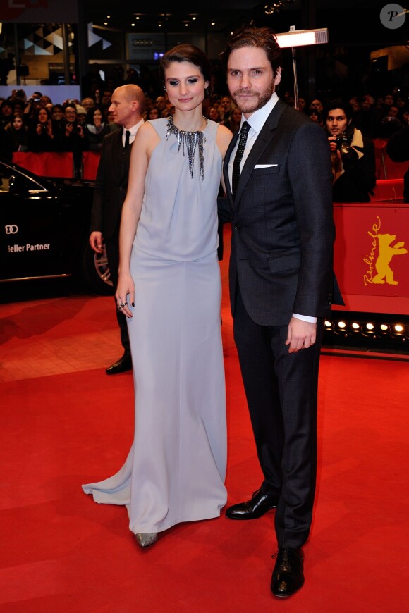 Daniel Bruhl et Felicitas Rombold lors de la soirée de clôture de la Berlinale, le 14 février 2015.