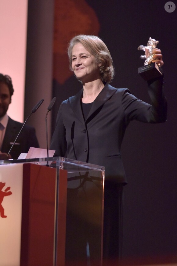 Charlotte Rampling - Remises de prix lors de la cérémonie de clôture du 65ème festival international du film de Berlin, le 14 février 2015.
