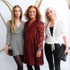 Talita von Furstenberg, Diane Von Furstenberg et Alexandra von Furstenberg (ex-belle fille de Diane von Furstenberg) lors du défilé Diane Von Furstenberg automne-hiver 2015 aux Spring Studios. New York, le 15 février 2015.