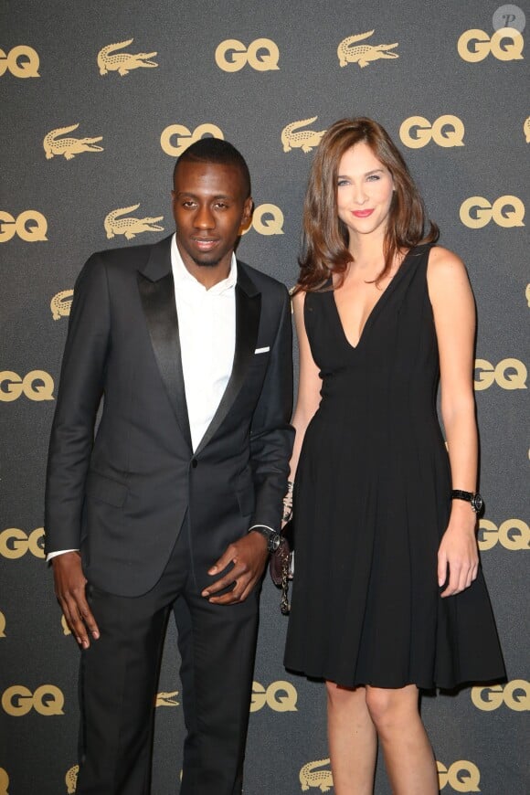 Le footballeur Blaise Matuidi et Ophélie Meunier - Soirée GQ Awards des "Hommes de l'annee 2013" au Museum national d'Histoire naturelle à Paris, le 20 novembre 2013.