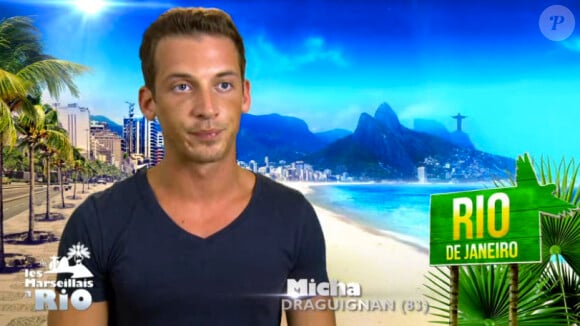 Micha dans "Les Marseillais à Rio" sur W9. Il intègre le casting des Anges 7.