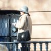 Liv Tyler se promène à New York, le 19 février 2015. L'actrice s'est fait livré des ballons à son domicile. 