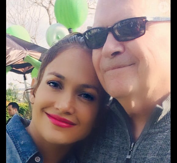 Jennifer Lopez et son père David, le 22 février 2015