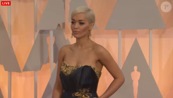 Rita Ora aux Oscars 2015.