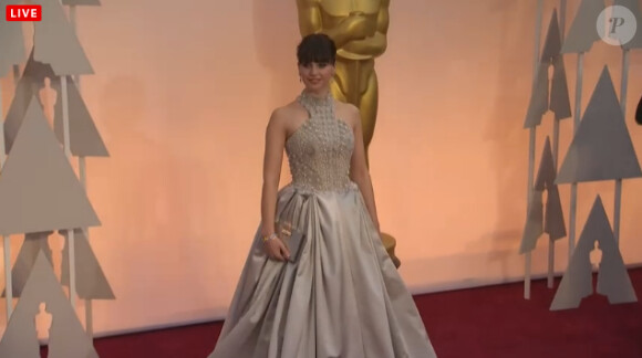 Felicity Jones aux Oscars 2015.