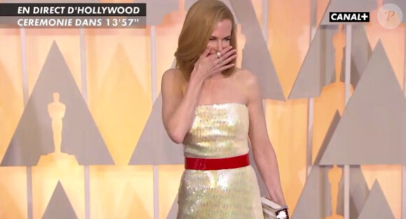 Nicole Kidman en Louis Vuitton aux Oscars 2015.
