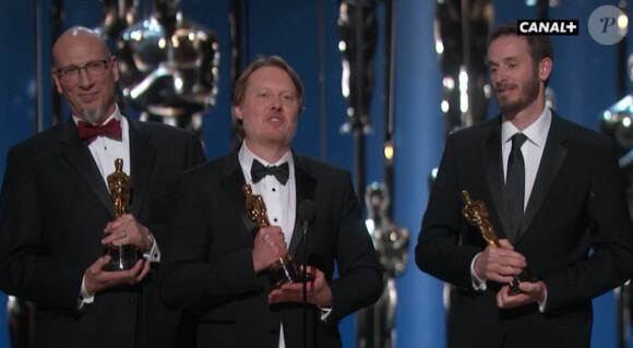 Don Hall, réalisateur du film d'animation Les Nouveaux Héros, remporte un Oscar.