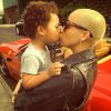 Amber Rose et son fils Sebastian. Photo publiée le 29 janvier 2015.