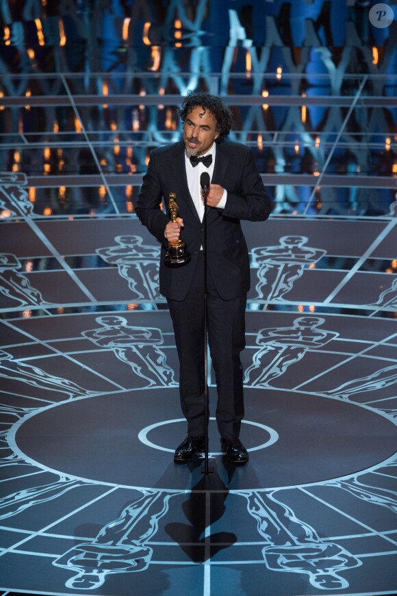Alejandro G. Iñárritu pendant la 87e cérémonie des Oscars à Los Angeles, le 22 février 2015.