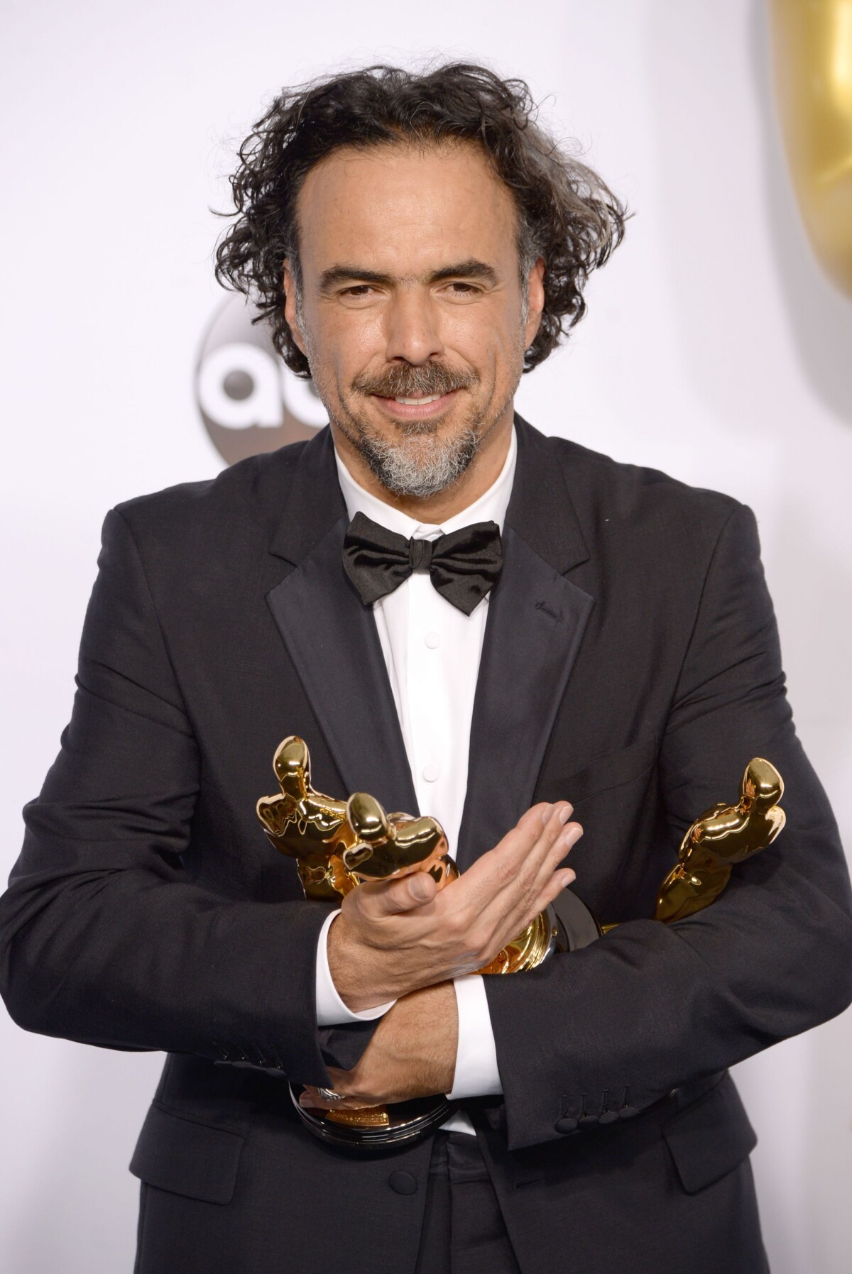Photo : Alejandro G. Inarritu en press room lors de la 87e cérémonie ...