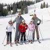 Le roi Willem-Alexander des Pays-Bas, la reine Maxima, la princesse Beatrix et les princesses Catharina-Amalia, Alexia et Ariane avaient donné rendez-vous le 23 février 2015 à la presse pour la traditionnelle séance photo de leurs vacances aux sports d'hiver en Autriche, à Lech am Arlberg.