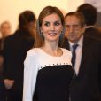 Letizia d'Espagne inaugurait le 26 février 2015 avec son époux le roi Felipe VI la 34e édition d'ARCOmadrid, le Salon international d'art contemporain de Madrid.