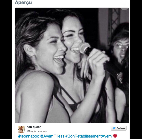 Ayem Nour et Nabilla au temps de leur amitié : Nabilla met en favori un tweet pour soutenir son ancienne amie