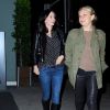 Courteney Cox, Jennifer Meyer et Sara Foster ont passé la soirée entre filles et sont allées dîner dans un restaurant italien à Santa Monica. Le 24 février 2015 