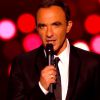 Nikos Aliagas dans The Voice 4 sur TF1, le samedi 28 février 2015