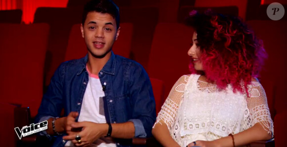 Yann'Sine et Dalia en battle dans The Voice 4, sur TF1, le samedi 28 février 2015