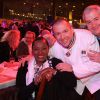 Babette de Rozières, Guillaume Gomez, chef de l'Elysée, Pierre Grange, chef des cuisines du Ministère de l'Agriculture à la Soirée de la grande tablée du salon de l'agriculture organisée par le ministère de l'Agriculture, de l'Agroalimentaire et de la Forêt à la porte de Versailles, Paris le 26 février 2015.