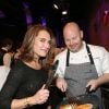 Brooke Shields et Dan Kluger lors de l'événement Chef for Kids Cancer to Benefit Cookies for Kids à New York le 26 février 2015