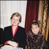 Marie-Ange Casta avec sa mère lors d'un défilé de Laetitia Casta pour Saint Laurent en 1999