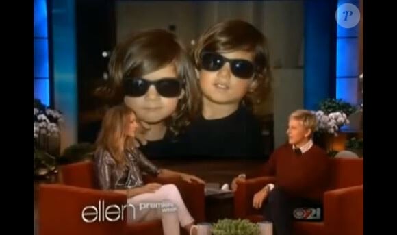 Céline Dion a parlé de ses jumeaux Nelson et Eddy sur le plateau d'Ellen DeGeneres, le 11 septembre 2013