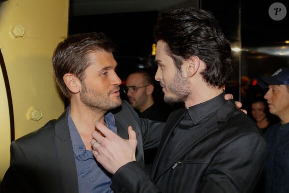 Christophe Beaugrand, Baptiste Giabiconi - Soirée "Giabiconistyle.com opening" au Vip Room à Paris le 28 février 2015