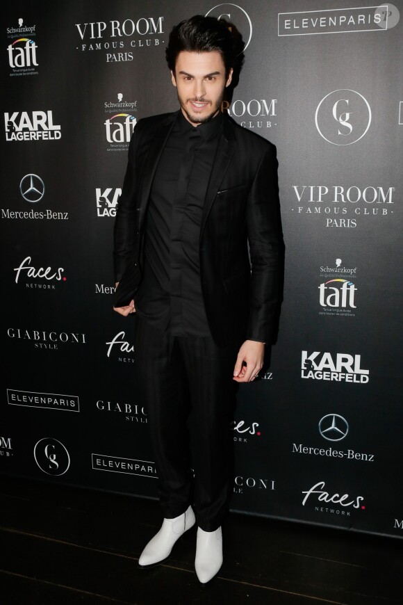 Baptiste Giabiconi - Soirée "Giabiconistyle.com opening" au Vip Room à Paris le 28 février 2015