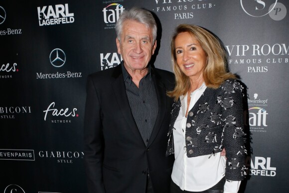 Gilbert Coullier et sa femme Nicole - Soirée "Giabiconistyle.com opening" au Vip Room à Paris le 28 février 2015