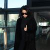 Kim Kardashian à l'aéroport d'Heathrow à Londres le 27 février 2015.