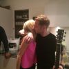 Valerie Keating a ajouté une photo prise lors de l'anniversaire de Ronan Keating, le chanteur irlandais embrasse sa petite amie Storm Uechtritz, le 1er mars 2015