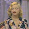 Madonna reçue par l'animateur Christophe Dechavanne, le 27 février 1993 sur TF1.