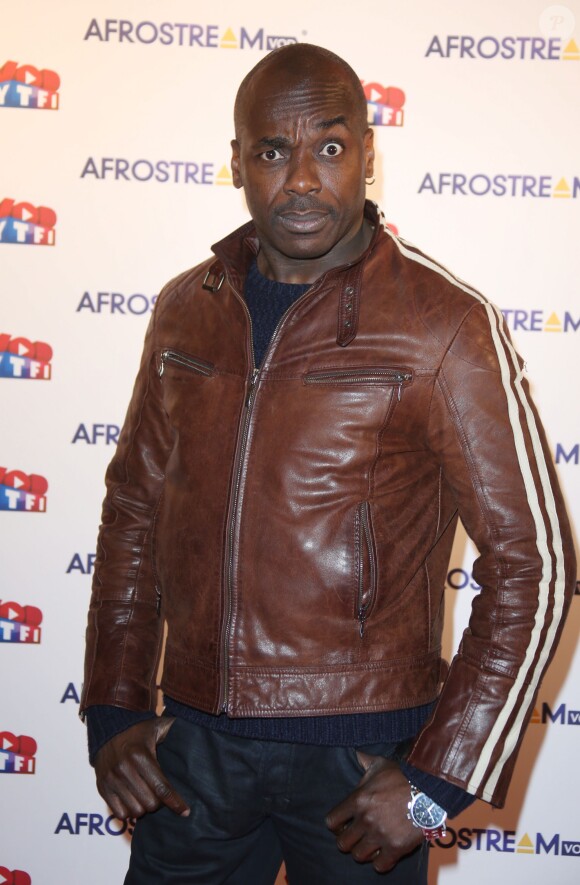 Patson au lancement du label AfrostreamVOD chez TF1 à Boulogne-Billancourt, le 4 mars 2015.