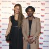 Oliver Tida Tida et Alvina Karamoko au lancement du label AfrostreamVOD chez TF1 à Boulogne-Billancourt, le 4 mars 2015.