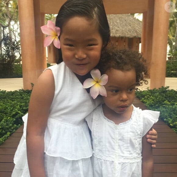 Les deux petites filles de Katherine Heigl, le 6 mars 2015 au Mexique.