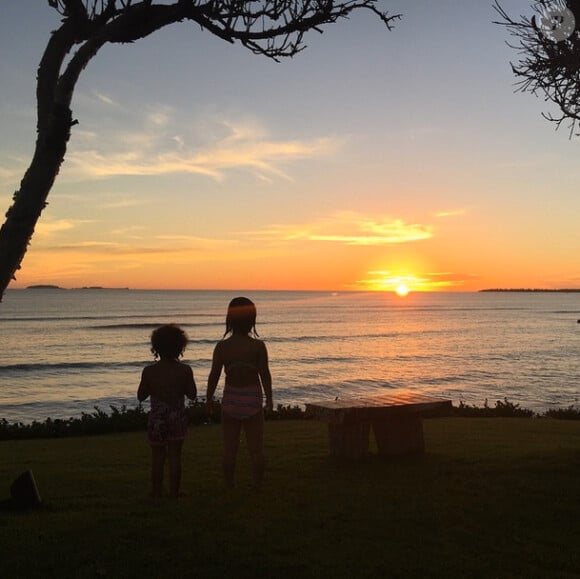 Les deux petites filles de Katherine Heigl et Josh Kelley, en vacances au Mexique, jeudi 5 mars 2015.
