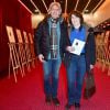 Exclusif - Le chanteur Yves Duteil et sa femme Noëlle au vernissage de l'exposition Barbara, Trait Pour Trait, du dessinateur Guy Papin au Théâtre Bobino à Paris le 2 mars 2015.