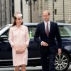 Kate Middleton, enceinte, et le prince William, duc et duchesse de Cambridge, assistaient au service organisé à l'abbaye de Westminster pour le Commonwealth Day, le 9 mars 2015 à Londres.