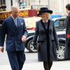 Le prince Charles et Camilla Parker-Bowles arrivent au service organisé à l'abbaye de Westminster pour le Commonwealth Day, le 9 mars 2015 à Londres.