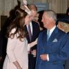 La duchesse de Cambidge retrouve son beau-père le prince Charles après la révélation de sa frustration concernant son petit-fils le prince George... Kate Middleton, enceinte, assistait avec le prince William au service organisé à l'abbaye de Westminster pour le Commonwealth Day, le 9 mars 2015 à Londres.