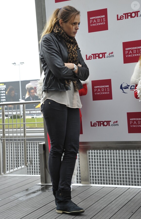 Laure Manaudou lors de la Cérémonie de remise des Trophées "Casaq Ligue" à l'hippodrome de Paris-Vincennes à Paris le 2 mars 2013