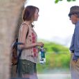  Emma Stone et Woody Allen sur le tournage du prochain Woody Allen, Un homme irrationnel, &agrave; Newport, Rhode Island, le 6 ao&ucirc;t 2014 