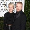 Robin Wright et son fiancé Ben Foster (habillés en Ralph Lauren) aux Golden Globe Awards à Beverly Hills, le 11 janvier 2015.